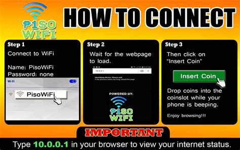 jerome piso wifi|How to Connect to 10.10.01 Piso wifi .
